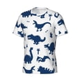 thumbnail image 3 of Rocae Cute Cartoon Dinosaurs for Men's Moisture-Wicking Crew Tee - T-Shirt for Sports, Outdoor Activities, and Casual WearX-Large, 3 of 9