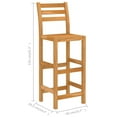 thumbnail image 4 of vidaXL 5 Piece Outdoor Bar Set Solid Acacia Wood, 4 of 5