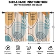 thumbnail image 2 of Blackout Kids Curtains,Orange Boho Abstract and Plant Pattern Childrens Insulated Curtains Set Of 2,Bedroom Essentials,Toddler Room Decor 42x54in(106x137cm), 2 of 5