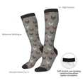 thumbnail image 5 of Picia Women Crew Soft Moisture-wicking Socks Rooster Pattern Design Cotton Socks, One Size fit All, 5 of 9