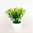 thumbnail image 6 of AUDeals 2Pcs Set Artificial Potted Plants Mini Plants Small Potted Green Decorative With Plastic White Pot for Home Decor, 6 of 6