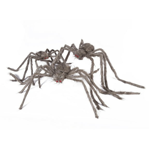 Halloween Decorations, 4.1 Ft Large Spider for Yard Lawn Garden Patio Scary Halloween Outside Decor, Indoor Haunted House Prop and Home Party Decor,Brown