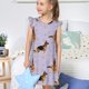 thumbnail image 4 of Balery German Shepherd Dog Camisón de princesa para niñas, pijama de algodón con mangas abullonadas, suave y bonito.-Large, 4 of 6