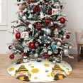 thumbnail image 5 of Sikiie Beekeeper Gnome Holding A Glass 30-48 inches {designName} Print Christmas Tree Skirt Snowman Xmas Tree Skirt with Edge Christmas Decorations for Holiday Party36", 5 of 7