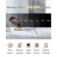 thumbnail image 5 of White Blue Ombre Stripe Blackout Curtains 90 Inches Long for Bedroom, Modern Abstract Moire Waves Thermal Insulated Room Darkening Black Out Window Curtain Panels Grommet Drapes for Living Room, 5 of 8