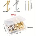 thumbnail image 2 of 20/30/40pcs Picture Hanging Kit - 30LB Picture Hooks, Hangers & Nails for Drywall & Wooden Walls, 2 of 4
