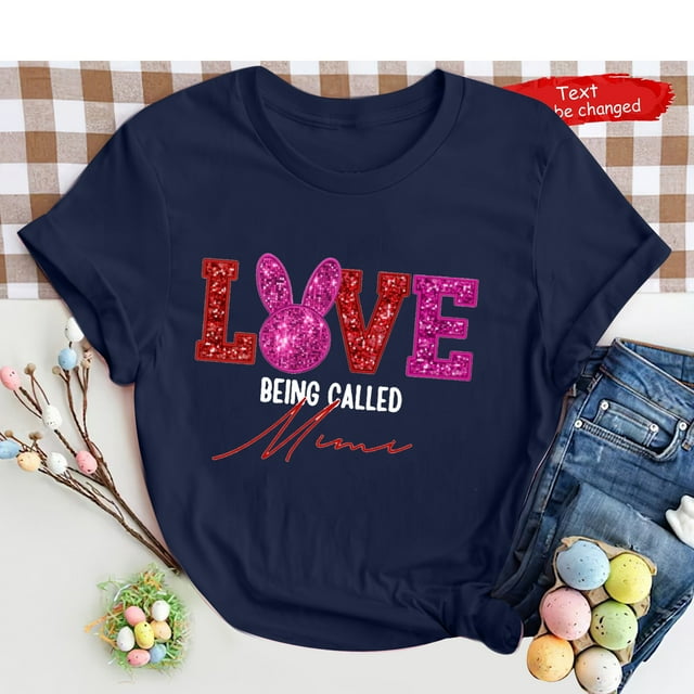 Pntutb T-Shirts à Manches Courtes pour Femmes Femmes T-Shirt Imprimé de Pâques Mode Confortable Blouses pour Femme Hauts Rabais