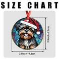thumbnail image 7 of Affenpinscher Dog Ornaments Ceramic For Christmas, Stained Glass Ornaments Ceramic Christmas 2025, 7 of 7