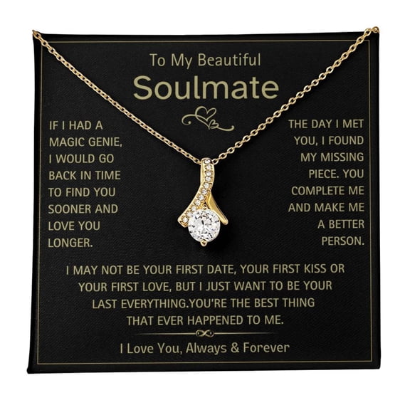 Necklace For Girlfriend Stainless Steel Interlocking Heart Pendant Necklace With Cubic Zirconia Romantic Girlfriends, Birthday, Anniversary #19, White Alluring Necklace