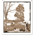 thumbnail image 2 of Historic Framed Print, Belle Plain Va. Wagons of the Sanitary Commission and a crowd at the landing, 17-7/8" x 21-7/8", 2 of 9