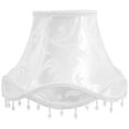 thumbnail image 1 of 1Pcs Victorian Style White Lampshade for Table Lamps Cloth Metal 11.0x7.9in, 1 of 8