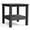 Noir, variante sur Table Adirondack Table d'Appoint d'Extérieur 18 Pouces à Deux Niveaux Carrée Table de Bout avec Étagère de Rangement Gain de Place