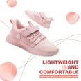 thumbnail image 3 of Dream Pairs Kids Boys Girls Lightweight Breathable Tennis Running Shoes Kids Athletic Fashion Sneakers SDRS223K PINK Size 5, 3 of 5