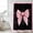 Black, variant on Pink Bowknot Shower Curtain, Waterproof Shower Curtains for Bathroom, Shining Stars Vintage White Plaid Modern Washable Fabric Bathtub Curtain Set Bath Decor with 12 Hooks Long 72"x84"