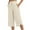 Beige, variant on Fnooota Capri Pants for Women 2025, Drawstring Trendy Casual Relaxed Fit Stretchy Capris Blue Size M