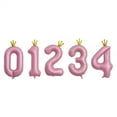 thumbnail image 3 of Big Pink Number Balloons Self-Sealing Decorative Balloons Non-harm Decorative Balloons for Brithday Party Supply, 3 of 5