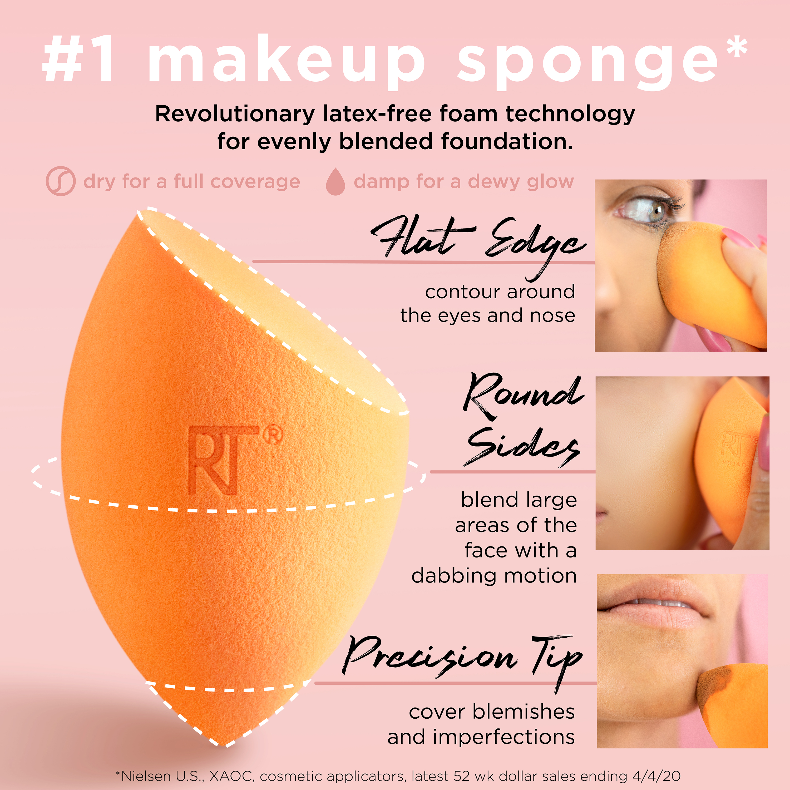 Real Techniques® Miracle Complexion Makeup Blending Sponge, Single - image 2 of 11