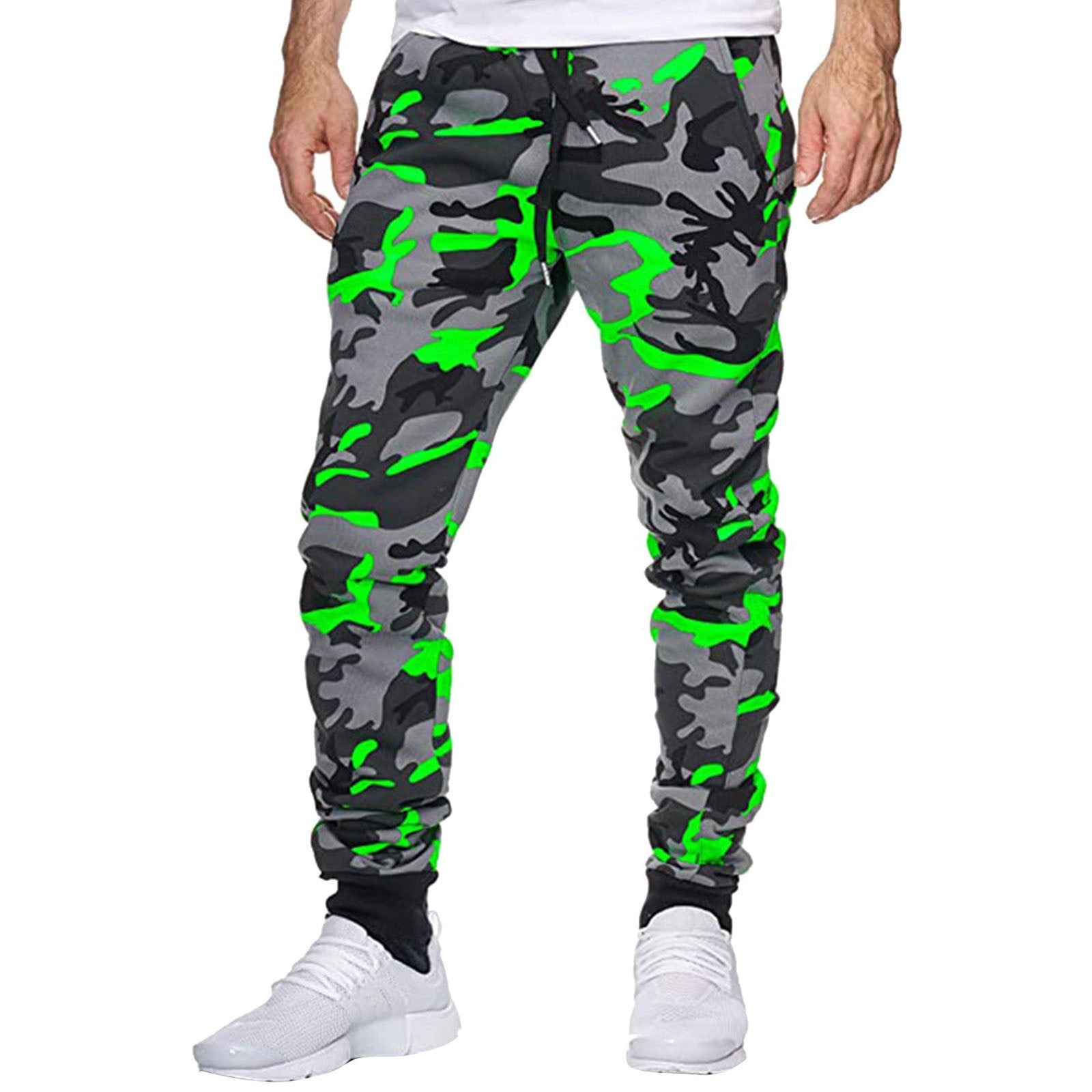 dtydtpe sweatpants for men men's camouflage print shot sports jogging ...