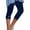 Dark Blue, variant on Capri Leggings for Women, Beach Vacation Clothes for Women, Women's Casual Seaside Rhinestone Tights Yoga Cropped Pants Women's , Yoga Pants Women, 1 Pack Capris for Women (Grey, L)