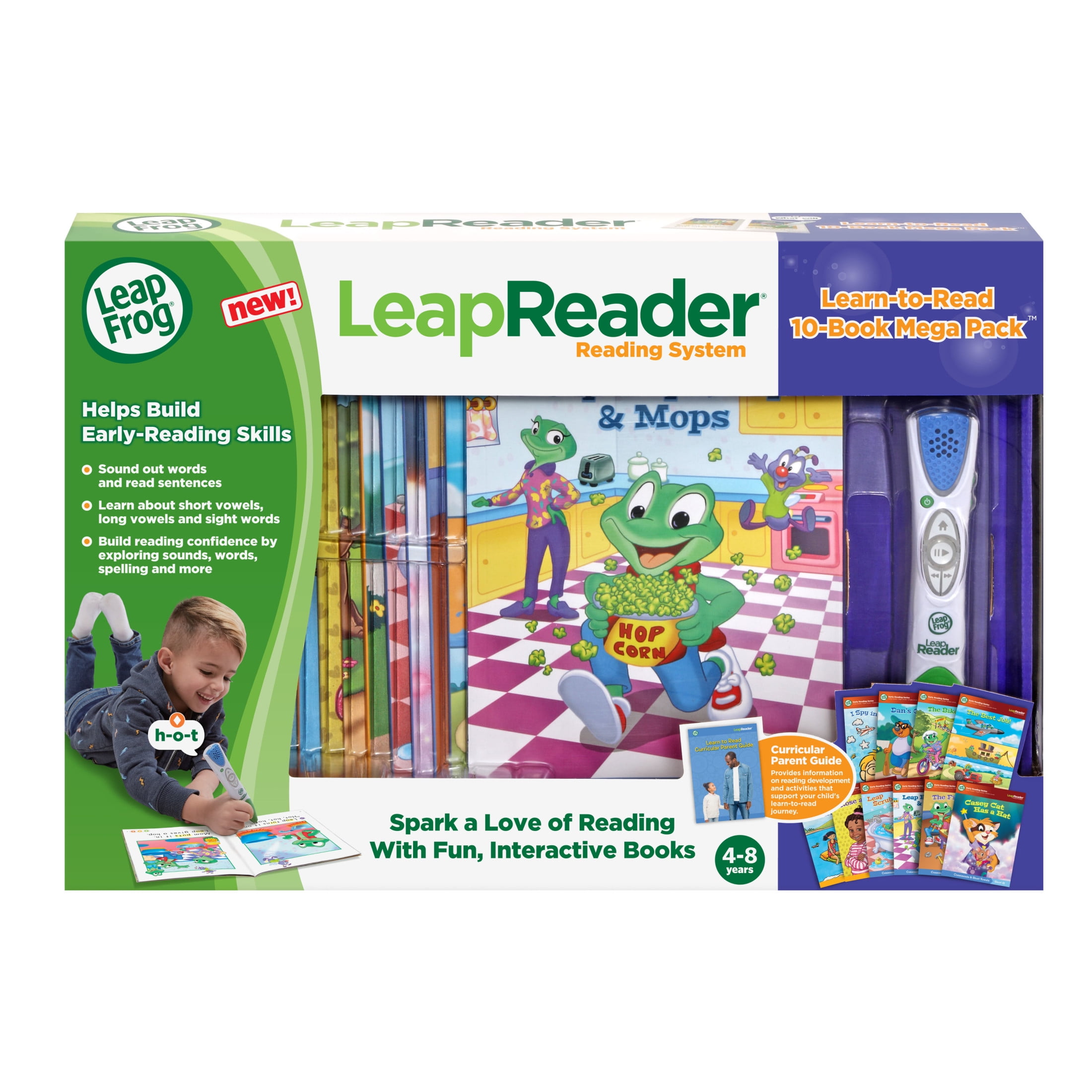 LeapFrog LeapReader Phonics System, 10-Book Mega Pack with Stylus, Reading Toy for Kids - Walmart.com LeapFrog LeapReader Phonics System, 10-Book Mega Pack with Stylus, Reading Toy for Kids - Walmart.com