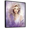 thumbnail image 2 of Designart "Portrait Of The Lavender-Fashioned Woman" Fashion Woman Floater Framed Wall Art Prints, 2 of 5