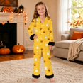 thumbnail image 2 of MEZZALL Kids Halloween Pajama Sets Girl Long Sleeve Lapel Button Shirts Blouse Tops With Pants 2 Piece Set Soft Comfortable Pjs, 2 of 5