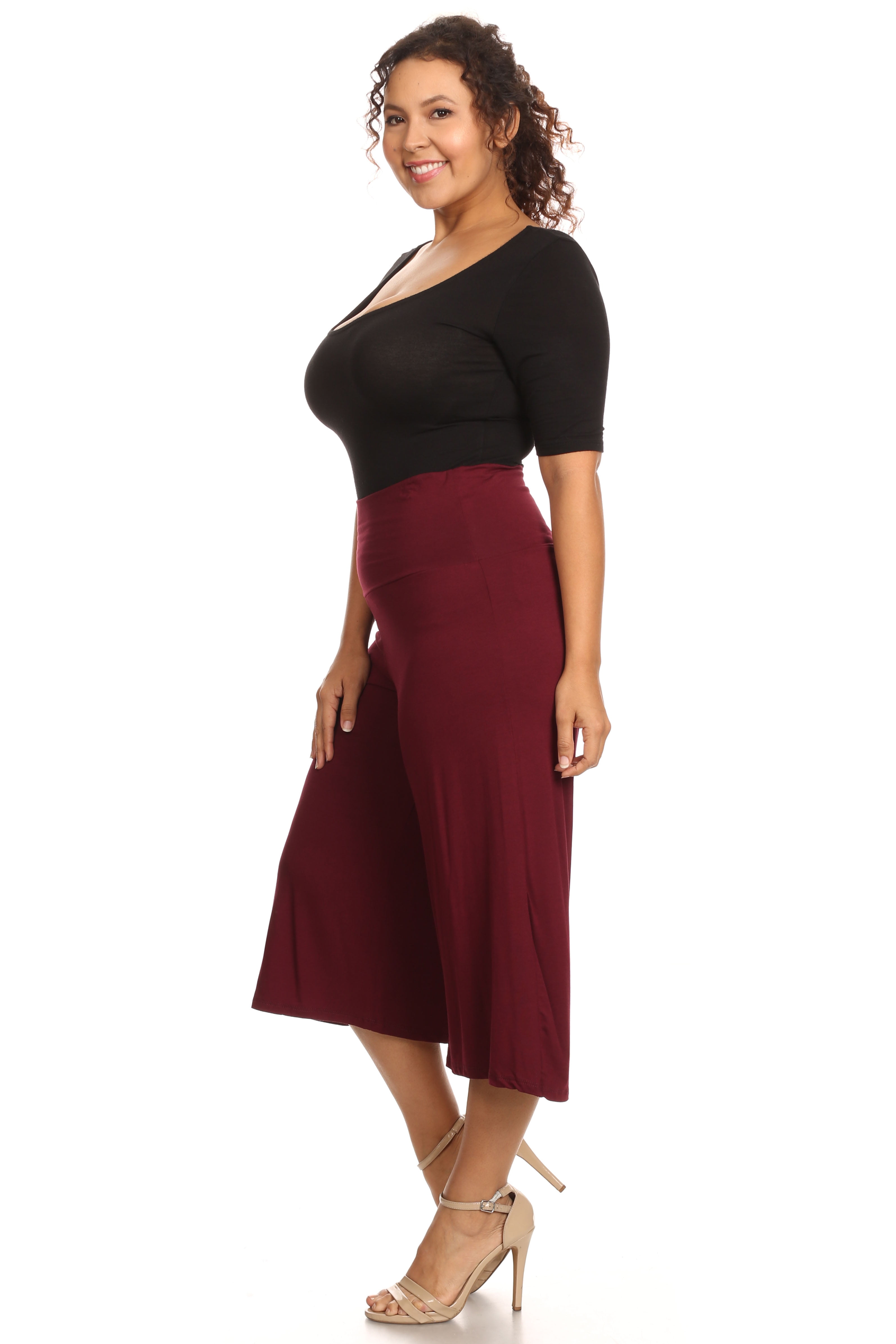 plus size gaucho pants