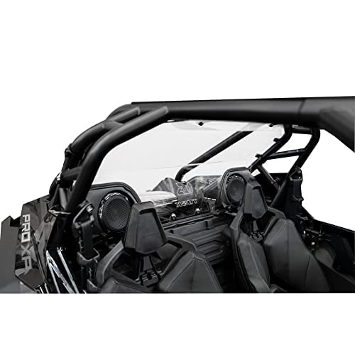 Tusk UTV Polycarb Rear Window Clear - Scratch Resistant - With Speaker Cut Outs - For Polaris RZR XP 4 2020 - 2024