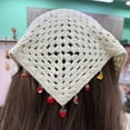 thumbnail image 4 of Liuchenyi Head Wraps for Women Lace Bandanas Head Scarf for Women, White Hair Scarf Bandana for Wedding Bridal Headband Kerchief Spring Summer Hair Accessories Red, 4 of 5