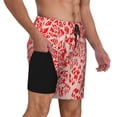thumbnail image 2 of Yiaed Beef1 Print Mens Swim Trunks Bathing Suit Compression Liner Beach Swim Shorts Swimwear Quick Dry Zipper Pocket No-Chafing Board Short-XX-Large, 2 of 6