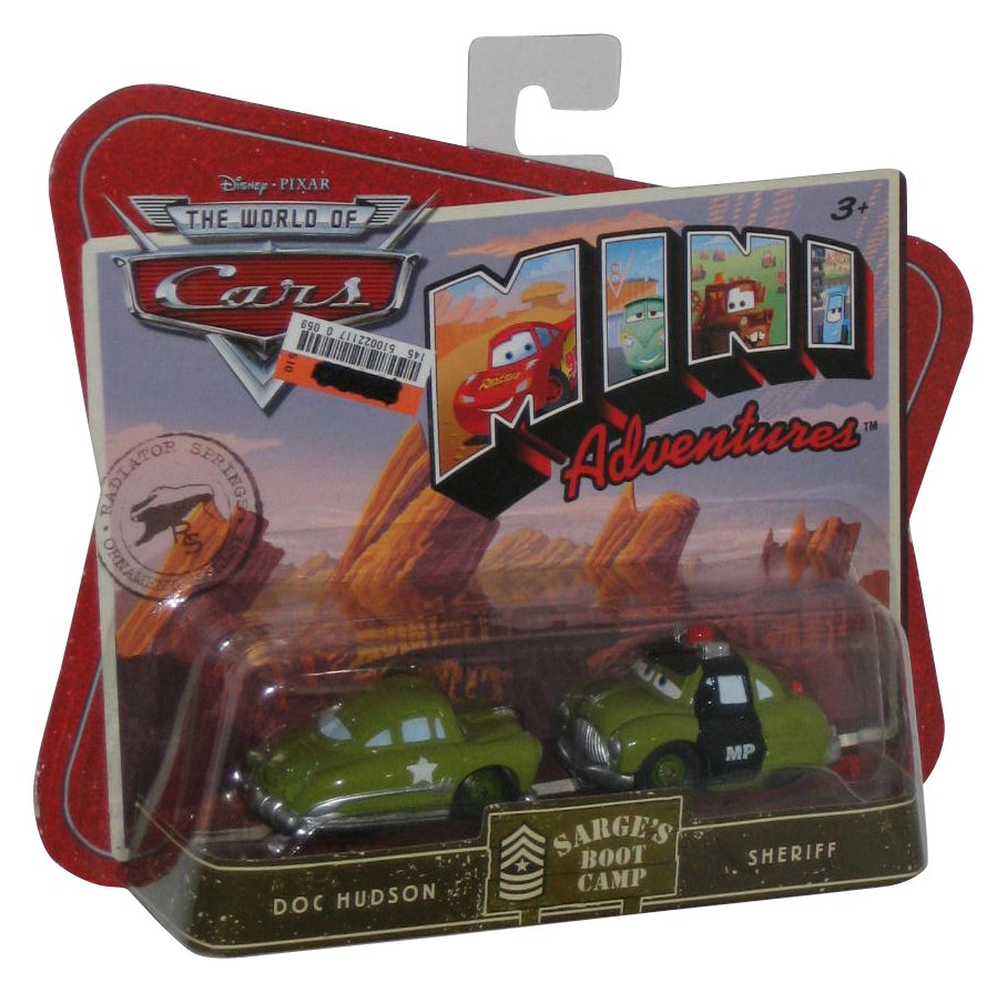 Disney Cars Mini Adventures Sarge's Boot Camp Doc Hudson & Sheriff Toy