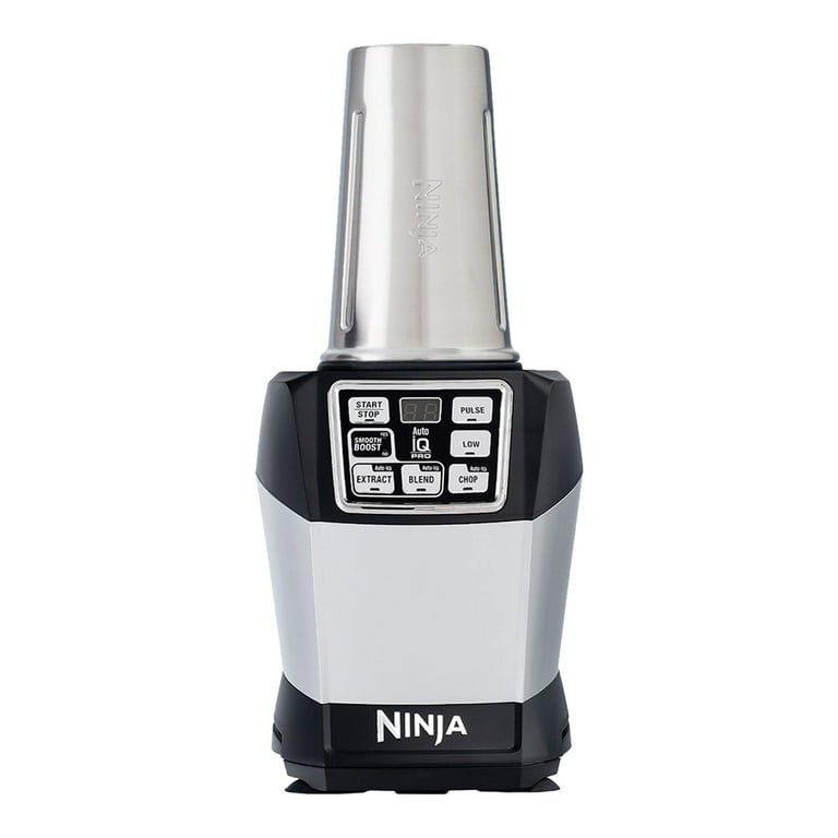 Nutri Ninja Blender 24 Oz Replacement Clear Tumbler Cup & Black Flip Top Lid
