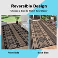 thumbnail image 2 of Outdoor Rugs 9x12 Ft, MJIAexp Large RV Outdoor Mat, Reversible Outdoor Patio Rug, Plastic Straw Waterproof Area Camping Rug Modern Floor Mat for Patio, Backyard, Deck, Porch, Picnic, Beach, Black, 2 of 6