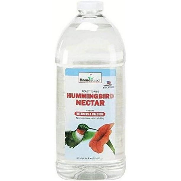 Homestead 4375 64 oz Hummingbird Clear Ready to Use Nectar Walmart