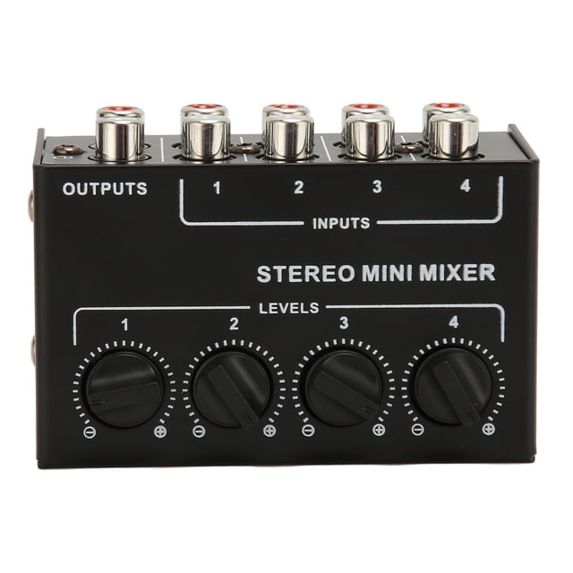 Stereo Line Mixer,Passive Mixer 4 Channel Channel Line Mixer Mini Sound Mixer Highly Recommended