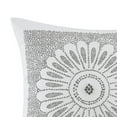 thumbnail image 3 of INKIVY Sofia Embroidered Decorative Pillow Grey 20x20, 3 of 5