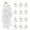 White, variant on 12pack No Mess Streamers,Romantic White Confetti Poppers for Wedding Send Off,Hand Throw Confetti Streamers For Birthday,Party Celebrations,Graduation,Party Favors Shows(White 12pack)
