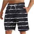 thumbnail image 1 of Soki Beach Casual Shorts for Men Striped Shorts on Clearance, 1 of 5