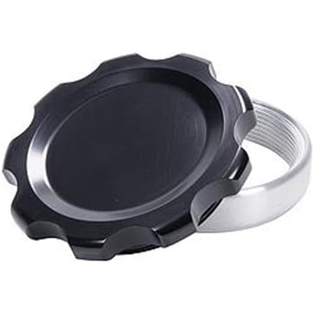 Filler Cap with Weld-In Aluminum Bung - Black, Large