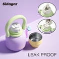 thumbnail image 6 of Sidagar 22 oz Insulated Stainless Steel Water Bottle with Straw and Handle, Wide Mouth Leakproof Lid, Lavender Purple, 6 of 9