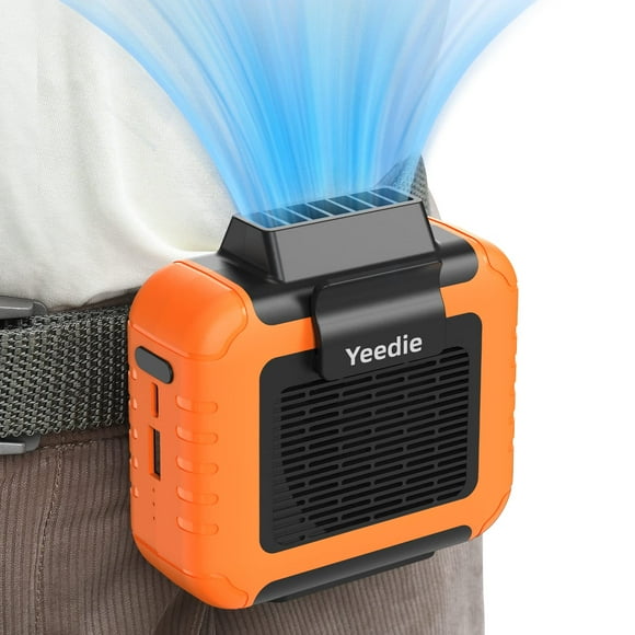 Ventilador de cintura portátil Yeedie con 23 horas de tiempo de trabajo, fuerte flujo de aire