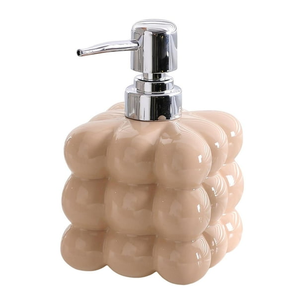 Ceramics Bathroom Liquid Soap Bottle Lotion Hand Press Bottle Liquid Container Soap Dispenser for Laundry Room Hotel Bathroom Countertop Decor