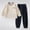 Coffee, variant on Chibenne Boys Girls Fleece Sweatshirt and Joggers Set, 2-Piece Set Winter Clothes Size 3T