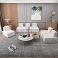 thumbnail image 5 of Bean Bag Chair,Accent Chair,Modular Sherpa Sofa Chair,Floor Sofa for Adults,Fireside Chair,Reading Chair for Living Room,Bedroom,Office,Beige, 5 of 10