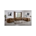 thumbnail image 4 of Meridian Furniture Mallina Brown Vegan Leather Loveseat, 4 of 8