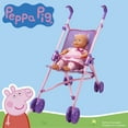 thumbnail image 2 of Peppa Pig: Doll Umbrella Stroller - Purple, Pink, Flowers - Accessory For Dolls Up To 24", Foldable Design, Retractable Canopy, Kids Toy, Ages 3+, 2 of 5