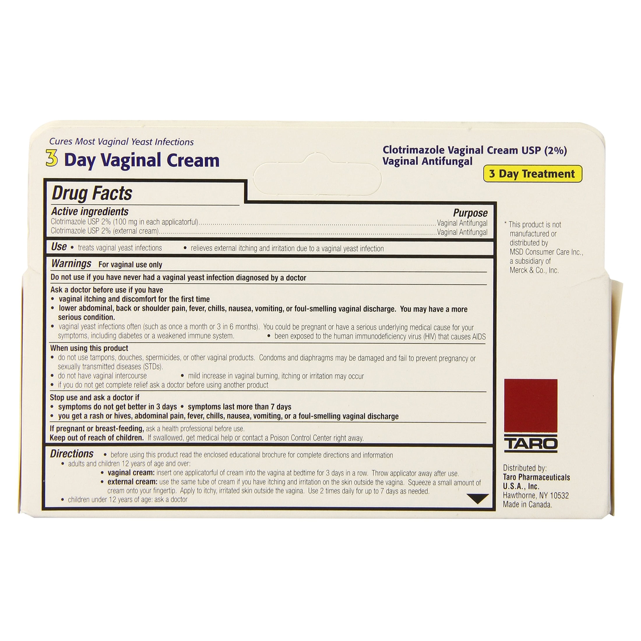 Gyne-Lotrimin Clotrimazole 3-Day Vaginal Cream, 0.74 Oz.