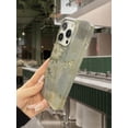 thumbnail image 3 of 1pc Shiny & Textured Lotus Pattern Phone Case Compatible With Iphone, 3 of 4