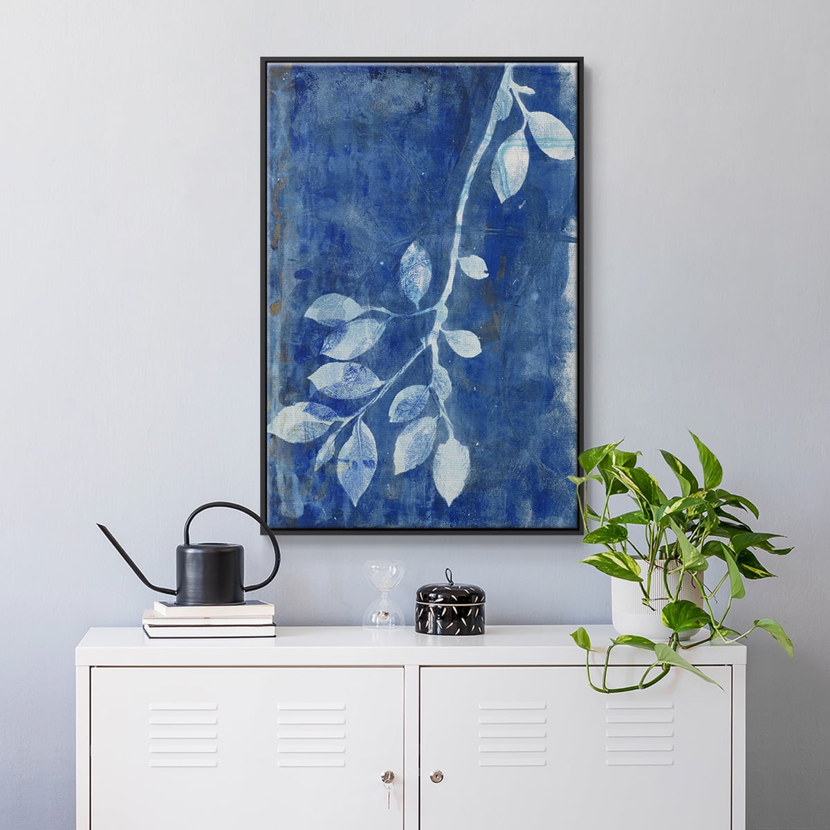 Branching Out XIX Framed Premium Gallery Wrapped Canvas - Ready to Hang - 27 x 41 - Black Floating Frame