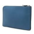 thumbnail image 3 of Pre-Owned HERMES Zip Tablet Second Bag Clutch L-Shaped Evercolor Leather Blue D Stamp (Good), 3 of 10